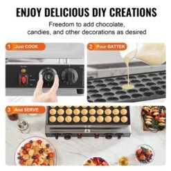 VEVOR Mini Dutch Pancake Maker, 50PCS 43mm Diameter Dorayaki Baker Machine, 1700W Commercial Electric Poffertjes Grill, Non-stick Stainless Steel 15 VEVOR Mini Dutch Pancake Maker, 50PCS 43mm Diameter Dorayaki Baker Machine, 1700W Commercial Electric Poffertjes Grill, Non-stick Stainless Steel -Target KitchenAid GUEST 1ca48ddf 06f0 4c7f 8956 2c3238451c5c