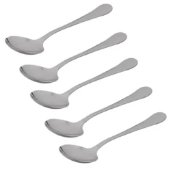 Unique Bargains Round Shape Kitchen Tableware Food Spoon Silver Tone 5 Pcs 7.3" Long -Target KitchenAid GUEST 1cd8db9c c7c8 441b 8842 5cb51ad0756e