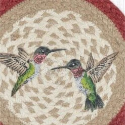 Earth Rugs Vibrant Hummingbird Design Round Jute Trivet -Target KitchenAid GUEST 1d36d928 3385 4462 883c 0b0cd37ace2a