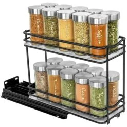 Lynk Professional Pull Out Sliding 2-Tier Spice Rack Cabinet Organizer Black: Powder-Coated Steel, Ball Bearing Glides 14 Lynk Professional Pull Out Sliding 2-Tier Spice Rack Cabinet Organizer Black: Powder-Coated Steel, Ball Bearing Glides -Target KitchenAid GUEST 1d61c023 3267 4ec2 9756 c5e8622d2c46