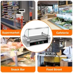 Costway 18 Hot Dog Hotdog 7 Roller Grill Cooker Machine W/ Cover 19 Costway 18 Hot Dog Hotdog 7 Roller Grill Cooker Machine W/ Cover -Target KitchenAid GUEST 1d98478c dcc9 4aad b750 0a79942c9729