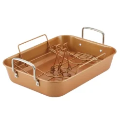 Ayesha Curry 11"x15" Copper Nonstick Roasting Pan 12 Ayesha Curry 11"x15" Copper Nonstick Roasting Pan -Target KitchenAid GUEST 1dd2b22d 683b 4010 8c24 ef0d58c67124