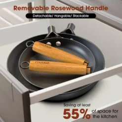 Imarku Pot Set With Removeable Handle, 8inch & 12inch Honeycomb Nonstick Frying Pan Set, Dishwasher Safe, Oven Safe Fast Heating Pots And Pans Set 13 Imarku Pot Set With Removeable Handle, 8inch & 12inch Honeycomb Nonstick Frying Pan Set, Dishwasher Safe, Oven Safe Fast Heating Pots And Pans Set -Target KitchenAid GUEST 1df9de4b 8125 4541 9a1e c431e2b828b6