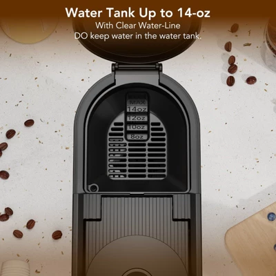 Kismile Single Serve Coffee Maker, Compatible With Capsule And Ground, 5 Brew Sizes Up To 14 Oz, Adjustable Funnel Height, K-cup Coffee Machine 7 Kismile Single Serve Coffee Maker, Compatible With Capsule And Ground, 5 Brew Sizes Up To 14 Oz, Adjustable Funnel Height, K-cup Coffee Machine - Image 5