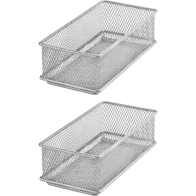 YBM Home Silver Mesh Drawer And Desk Organizer Tray, Pack Of 2 12 YBM Home Silver Mesh Drawer And Desk Organizer Tray, Pack Of 2 - Image 10