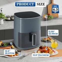 JIONJOY Compact & Large 6 Qt Air Fryer With Window Square , Roast, Reheat, Bake, Steam 11 JIONJOY Compact & Large 6 Qt Air Fryer With Window Square , Roast, Reheat, Bake, Steam -Target KitchenAid GUEST 1e71fe38 3a8b 451a b83a de3e1775f633