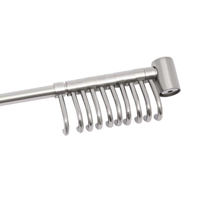 YIYIBYUS Kitchen Stainless Steel Pot Hanging Racks With 10 Pcs Hooks 6 YIYIBYUS Kitchen Stainless Steel Pot Hanging Racks With 10 Pcs Hooks - Image 4