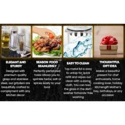 YBM Home 1.5 Ounce Salt And Pepper Shakers With Stainless Steel Lid,12-Pack -Target KitchenAid GUEST 1ec46e3d 258e 4c92 a1f5 877c536aefdb