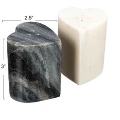 Storied Home Heart-Shaped Marble Salt And Pepper Shakers, Set Of 2, Grey And White -Target KitchenAid GUEST 1ed6a278 b7f1 4a0a ad21 1287de47911d