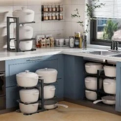 6-Tier Pots And Pans Organizer Under Cabinet, 15.75" Height Heavy Duty Pot And Pan Organizer Kitchen Cabinet Organization And Storage For Cookware 11 6-Tier Pots And Pans Organizer Under Cabinet, 15.75" Height Heavy Duty Pot And Pan Organizer Kitchen Cabinet Organization And Storage For Cookware -Target KitchenAid GUEST 1f705ac0 59ce 4af4 b75e 6c092bba86b4