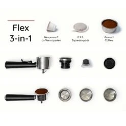 Espressione 3-in-1 Plastic/Metal Espresso Maker Stainless Steel Finish: Electric Coffee Machine For Ground, Capsules & Pods 22 Espressione 3-in-1 Plastic/Metal Espresso Maker Stainless Steel Finish: Electric Coffee Machine For Ground, Capsules & Pods -Target KitchenAid GUEST 1fb983c1 669d 47f9 a288 35f9883e29d5