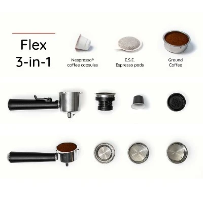 Espressione 3-in-1 Plastic/Metal Espresso Maker Stainless Steel Finish: Electric Coffee Machine For Ground, Capsules & Pods 6 Espressione 3-in-1 Plastic/Metal Espresso Maker Stainless Steel Finish: Electric Coffee Machine For Ground, Capsules & Pods - Image 4