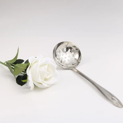 Unique Bargains Stainless Steel Mesh Slotted Strainer Ladle Cooking Utensil 10" Length Silver Tone 2 Pcs 5 Unique Bargains Stainless Steel Mesh Slotted Strainer Ladle Cooking Utensil 10" Length Silver Tone 2 Pcs - Image 3