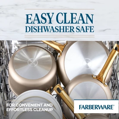 Farberware Radiant 5.5qt Nonstick Dutch Oven With Lid Champagne: Aluminum, Dishwasher-Safe, Round, 5.5qt Capacity 4 Farberware Radiant 5.5qt Nonstick Dutch Oven With Lid Champagne: Aluminum, Dishwasher-Safe, Round, 5.5qt Capacity - Image 2