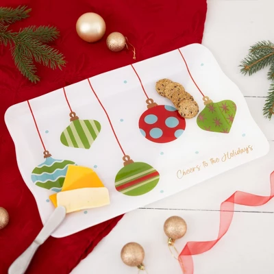 Pavilion Gift Company - Holiday - 16.75" X 11" Glass Serving Tray - Serving Trays 3 Pavilion Gift Company - Holiday - 16.75" X 11" Glass Serving Tray - Serving Trays