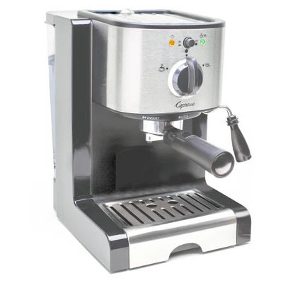 Capresso Pump Espresso/Cappuccino Machine -Stainless Steel EC100 116.04: Electric Espresso Maker, 46oz Capacity, 1350W 3 Capresso Pump Espresso/Cappuccino Machine -Stainless Steel EC100 116.04: Electric Espresso Maker, 46oz Capacity, 1350W