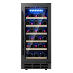 EUHOMY 3.2 Cu. Ft.(30 Bottles) Wine Fridge, Digital Temperature Control&Wood Shelves, Singel Zone, Stainless Steel, Double-Layer Glass Door, Black -Target KitchenAid GUEST 209fab58 f9f1 4f4b aadb 10ba9162d255