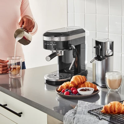 KitchenAid Automatic Milk Frother Attachment - Onyx Black: Milk Steamer & Foamer For Coffee, Dishwasher-Safe Parts 5 KitchenAid Automatic Milk Frother Attachment - Onyx Black: Milk Steamer & Foamer For Coffee, Dishwasher-Safe Parts - Image 3