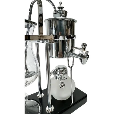 Nispira Belgium Royal Family Balance Syphon Unique Gravity Vintage Coffee Maker Vacuum Brewing System Silver 500 Ml 6 Nispira Belgium Royal Family Balance Syphon Unique Gravity Vintage Coffee Maker Vacuum Brewing System Silver 500 Ml - Image 4