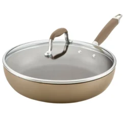Anolon Advanced Home 12" Hard-Anodized Nonstick Deep Frying Pan With Lid Bronze -Target KitchenAid GUEST 2155783c 041a 46f5 9c8d 2daf2bfad98f