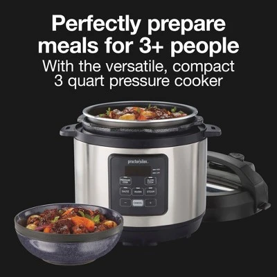 Proctor Silex 3qt Pressure Cooker 34503: Small Electric Cooker, 700W, Dishwasher-Safe, Automatic Pressure Control 10 Proctor Silex 3qt Pressure Cooker 34503: Small Electric Cooker, 700W, Dishwasher-Safe, Automatic Pressure Control - Image 8
