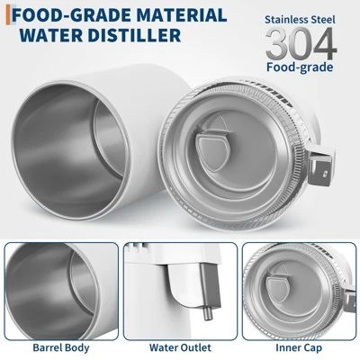 Distilled Water Machine 1 Gallon 4L Home Desktop Water Distiller Purifier Water Purification Filter Electric Water Distiller Countertop 6 Distilled Water Machine 1 Gallon 4L Home Desktop Water Distiller Purifier Water Purification Filter Electric Water Distiller Countertop - Image 4