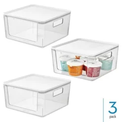 IDesign Stackable Open-Front Bins With Lid, Set Of 3, Clear/White 17 IDesign Stackable Open-Front Bins With Lid, Set Of 3, Clear/White -Target KitchenAid GUEST 22c84353 6f6d 4db5 b93d 484a156666e0