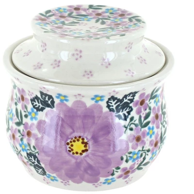 Blue Rose Polish Pottery 549 Vena French Butter Dish 9 Blue Rose Polish Pottery 549 Vena French Butter Dish - Image 7