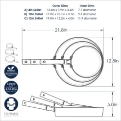 Nordic Ware Cardamom™ 3 Piece Nonstick Frying Pan Set -Target KitchenAid GUEST 23230079 5a35 4411 b7a6 bb6b20366d0d