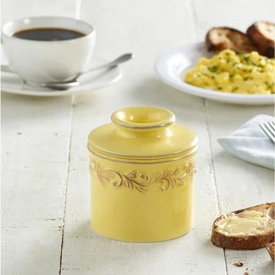 Butter Bell® Crock – Goldenrod Antique Ceramic Butter Keeper, Vintage-Style Butter Dish For Fresh, Spreadable Butter 4 Butter Bell® Crock – Goldenrod Antique Ceramic Butter Keeper, Vintage-Style Butter Dish For Fresh, Spreadable Butter - Image 2