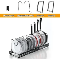 2 Pack Expandable Pot Lid Rack Organizer, Pans Organizer Rack, Pots And Pans Organizer Rack Cookware Set Organizer -Target KitchenAid GUEST 23370e80 eb7a 4549 89c6 0aa935ffdf38