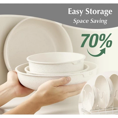 KOCH SYSTEME CS Nonstick 17 PCS Cookware Set Detachable Handle, Induction Kitchen Cookware Sets Non Stick With Removable Handle 10 KOCH SYSTEME CS Nonstick 17 PCS Cookware Set Detachable Handle, Induction Kitchen Cookware Sets Non Stick With Removable Handle - Image 8