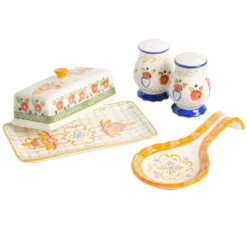 Gibson Laurie Gates Tierra 4 Piece Hand Painted Ceramic Tableware Accessory Set 19 Gibson Laurie Gates Tierra 4 Piece Hand Painted Ceramic Tableware Accessory Set -Target KitchenAid GUEST 236cec29 7bd8 4499 888e ac039be55cfc