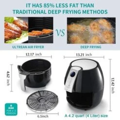 Ultrean Air Fryer, 4.2 Quart Electric Hot Airfryer Oven Oilless Cooker For Quick Easy Meals, Nonstick Frying Pot, UL Certified,1500w, Black -Target KitchenAid GUEST 239cbbdf 1dc3 44ae abf6 f9bc491402b6