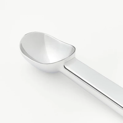 Ice Cream Scoop Silver - Figmint™: Zinc Alloy, Dishwasher-Safe, 7.6" Length, 5.05" Handle, Figmint Kitchen Tool 4 Ice Cream Scoop Silver - Figmint™: Zinc Alloy, Dishwasher-Safe, 7.6" Length, 5.05" Handle, Figmint Kitchen Tool - Image 2