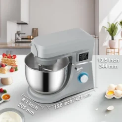 VEVOR 5 IN 1 Stand Mixer, 660W Tilt-Head Multifunctional Electric Mixer With 6 Speeds LCD Screen Timing, 7.4 Qt Stainless Bowl, Dough Hook -Target KitchenAid GUEST 24005fe9 cdb6 4ab1 b759 1ac050c23186