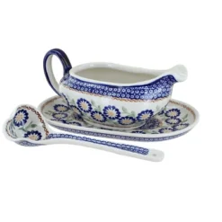 Blue Rose Polish Pottery S119 Manufaktura Gravy Boat Plate & Ladle 28 Blue Rose Polish Pottery S119 Manufaktura Gravy Boat Plate & Ladle -Target KitchenAid GUEST 241a74d3 b8f9 44a3 a4a2 4daf9a678ef6