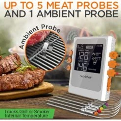 NutriChef NCWIRBBQ007 WiFi Smart BBQ Grill Thermometer With Digital Display 12 NutriChef NCWIRBBQ007 WiFi Smart BBQ Grill Thermometer With Digital Display -Target KitchenAid GUEST 2450d140 d07e 460d 8c99 651d331887ad