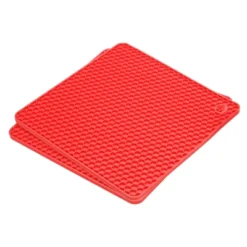 Unique Bargains Heat Resistant Non-Slip Flexible Durable Trivet Mat Red 2 Pcs -Target KitchenAid GUEST 24569a4c 8181 48cb 96c5 2b70918f5fe3