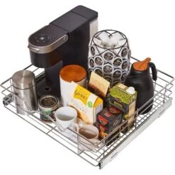 Hold N' Storage - Pull Out Pantry Cabinet Organizer With Anti Rust Chrome Finish, Heavy-Duty, Smooth Slide 24 Hold N' Storage - Pull Out Pantry Cabinet Organizer With Anti Rust Chrome Finish, Heavy-Duty, Smooth Slide -Target KitchenAid GUEST 24d3ddc4 92a6 4bc2 8ee2 49fa59bab90d