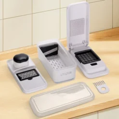 Cheer Collection 7-Blade Vegetable Slicer & Chopper With Container And Lid -Target KitchenAid GUEST 24ea1187 ddda 46ab b584 cdf06b65816f