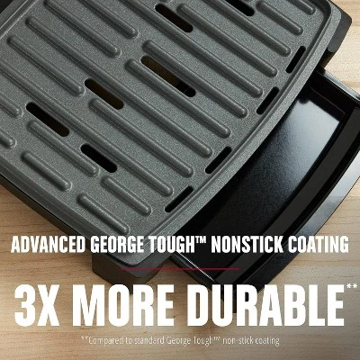 George Foreman Fully Submersible Grill, NEW Dishwasher Safe, Wash The Entire Grill, Easy-to-Clean Nonstick, Black/Grey 6 George Foreman Fully Submersible Grill, NEW Dishwasher Safe, Wash The Entire Grill, Easy-to-Clean Nonstick, Black/Grey - Image 4