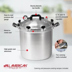 All American Pressure Cooker Canner For Home Stovetop Canning, USA Made For Gas Or Electric Stoves, 21.5 Quarts -Target KitchenAid GUEST 27865db5 0693 426a 99f7 8af81d34f28b 1