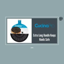 CucinaPro Silicone Splatter Screen- Multi Use XL 11.5" Oil And Grease Shield Guard And Strainer W Foldable Handle For Easy Storage -Target KitchenAid GUEST 279a2d40 0d06 4da0 8ea6 661f013ba74f