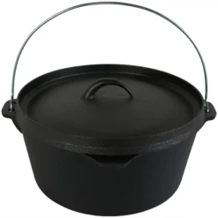 Sunnydaze Decor Sunnydaze Indoor/Outdoor Large Pre-Seasoned Cast Iron Dutch Oven Pot With Lid And Handle - 8 Qt - Black -Target KitchenAid GUEST 28405a49 5de0 4adb a12b 3110512c7151