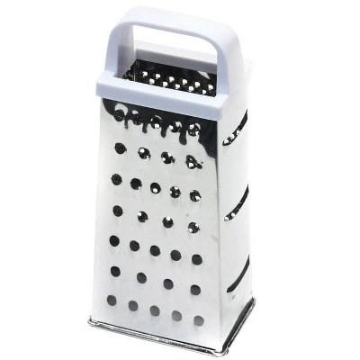 Chef Craft Pyramid Grater, Silver/White, Plastic/Stainless Steel 4-Sided - Case Of 3 3 Chef Craft Pyramid Grater, Silver/White, Plastic/Stainless Steel 4-Sided - Case Of 3