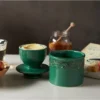 Butter Bell® Crock – Emerald Green Antique Ceramic Butter Keeper, Vintage-Style Butter Dish For Fresh, Spreadable Butter