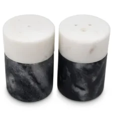 Classic Touch White And Black Marble Salt & Pepper Set -Target KitchenAid GUEST 28ecada6 7bfe 450a 8ae2 e67b381267f3