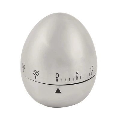 Unique Bargains Stainless Steel Egg Shaped Home Kitchen Cooking Alarm Timer Silver Tone 1 Pc 3 Unique Bargains Stainless Steel Egg Shaped Home Kitchen Cooking Alarm Timer Silver Tone 1 Pc