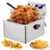 10QT Electric Deep Fryer - Stainless Steel Commercial Single Basket Fryer With Adjustable Thermostat & Splatter Lid 1 10QT Electric Deep Fryer - Stainless Steel Commercial Single Basket Fryer With Adjustable Thermostat & Splatter Lid -Target KitchenAid GUEST 290e27bc bec1 4a3a 9cb0 51837c816588